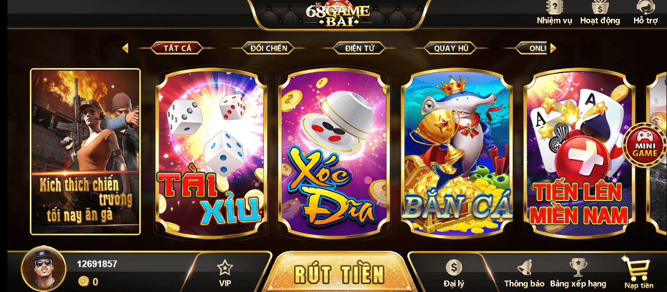 68 Game Bài uy tín