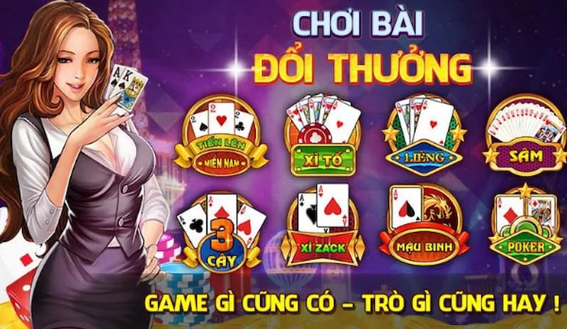 Các thể loại game bài đổi thưởng phổ biến