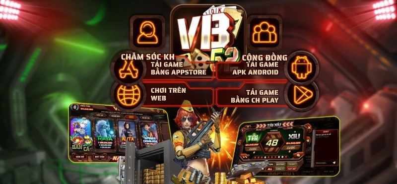 Giao diện cổng game vô cùng bắt mắt, ấn tượng