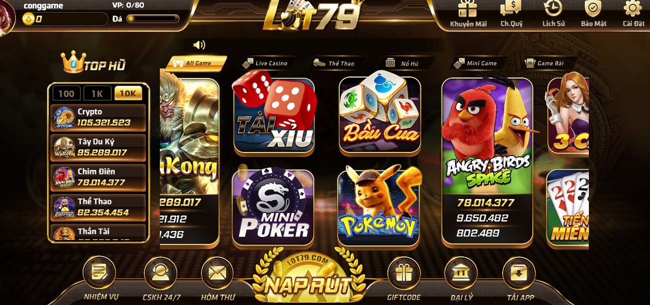 Những game cược bạn có thể thử tại đây 