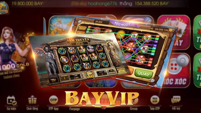 Bayvip phục vụ nhiều game hay 