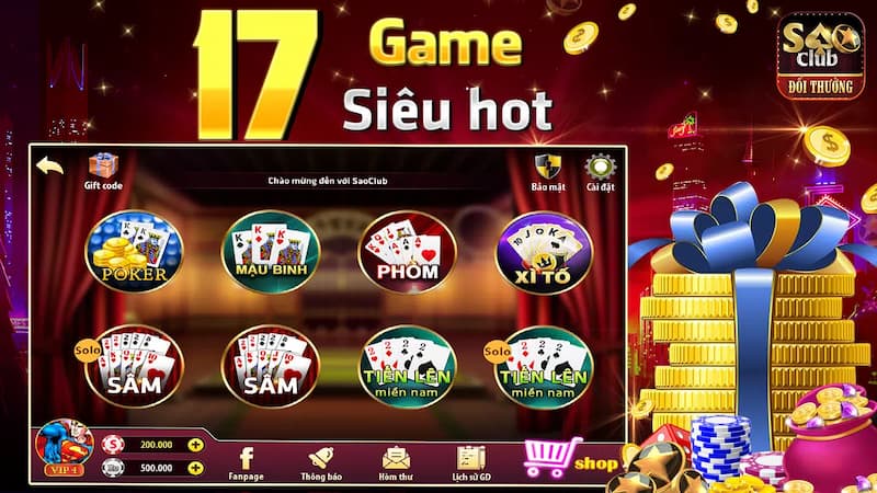 Sao club – Cổng game uy tín với hàng loạt khuyến mãi khủng CSKH tốt, được đánh giá cao
