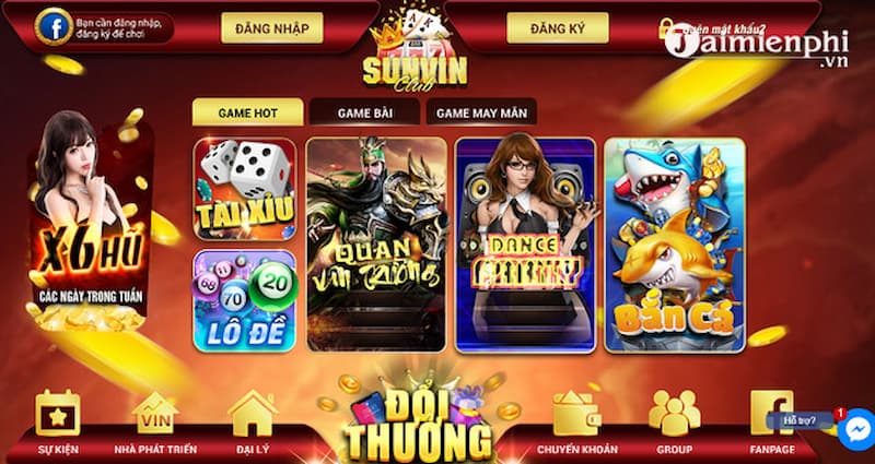 Sunvin - Review Cổng game chi tiết dành cho anh em 2023 Tặng lần nạp đầu tiên