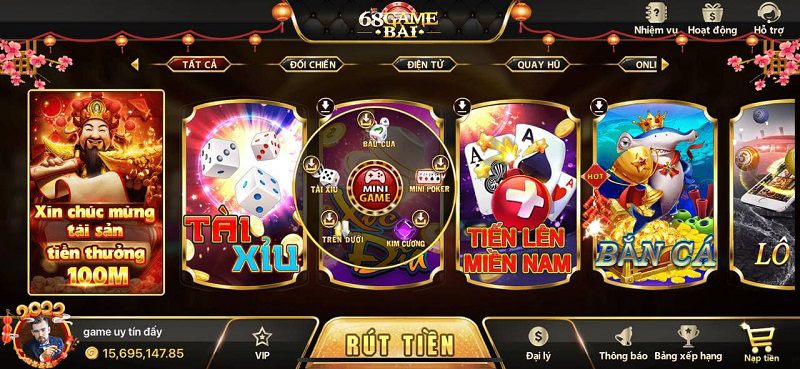Những game cược hot tại đây 